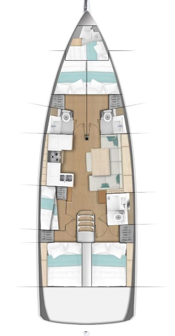 Pronájem jachty v Rogač -Jeanneau Sun Odyssey 490 na Samboatu