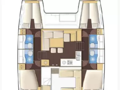 Pronájem jachty v Fethiye -Lagoon Lagoon 400 S2 na Samboatu