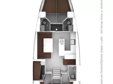 Pronájem Plachetnice v Palma de Mallorca -Bavaria Cruiser 56