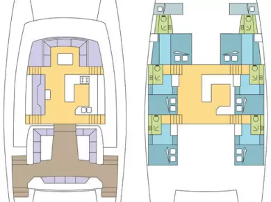 Pronájem Katamarán Dream 60 s licencí