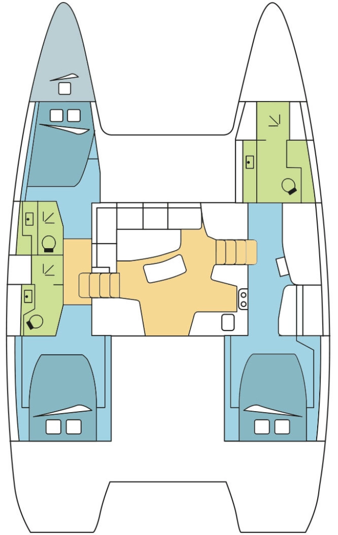 Pronájem Katamarán v Saint Thomas -Lagoon Lagoon 42
