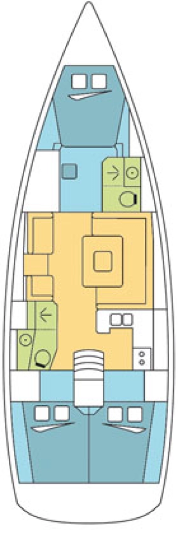 Jeanneau Sun Odyssey 439 jednotlivci a charterové společnosti v Raiatea Island