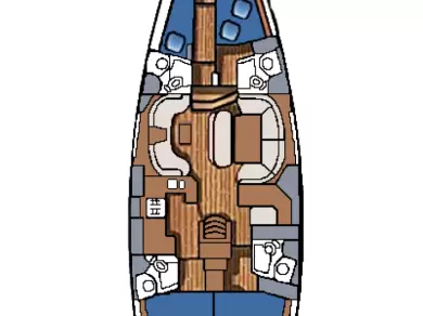 Pronájem Plachetnice v Betina -Jeanneau Sun Odyssey 54 DS