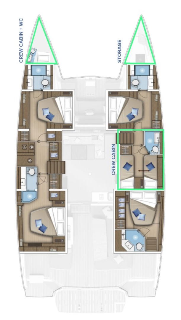 Pronájem Katamarán v Kaštela -Lagoon Lagoon 55