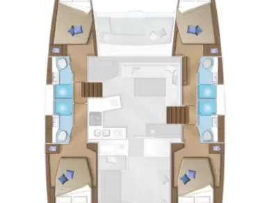 Pronájem Katamarán Lagoon s licencí