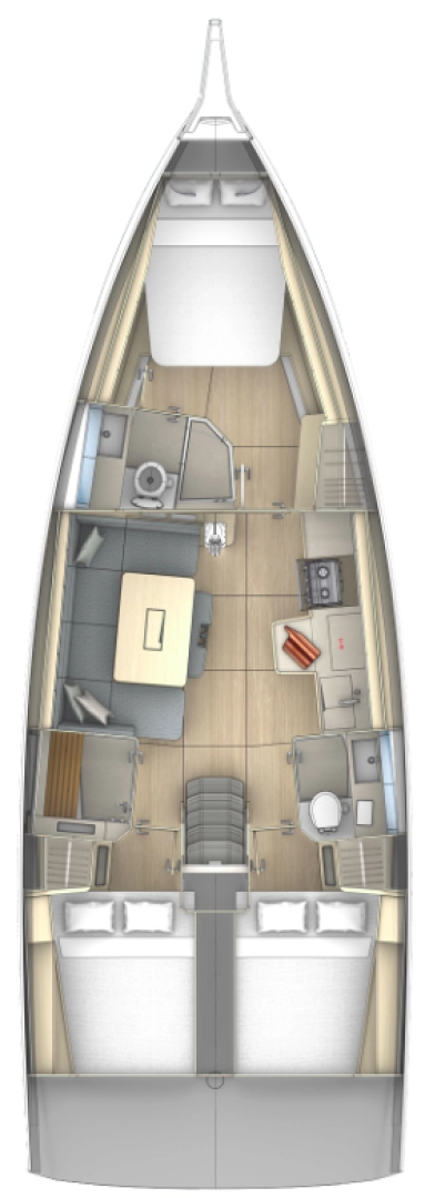 Pronájem Plachetnice Dufour s licencí