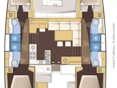 Pronájem Katamarán v Sukošan -Lagoon Lagoon 450 Sport Top