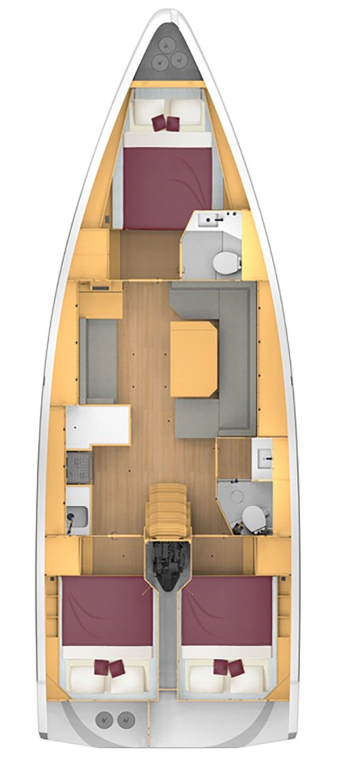 Pronájem Plachetnice v Alimos -Bavaria Bavaria C42