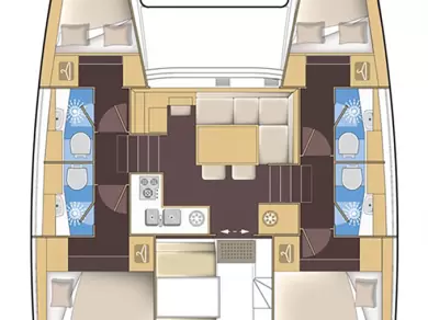 Pronájem Katamarán Lagoon s licencí