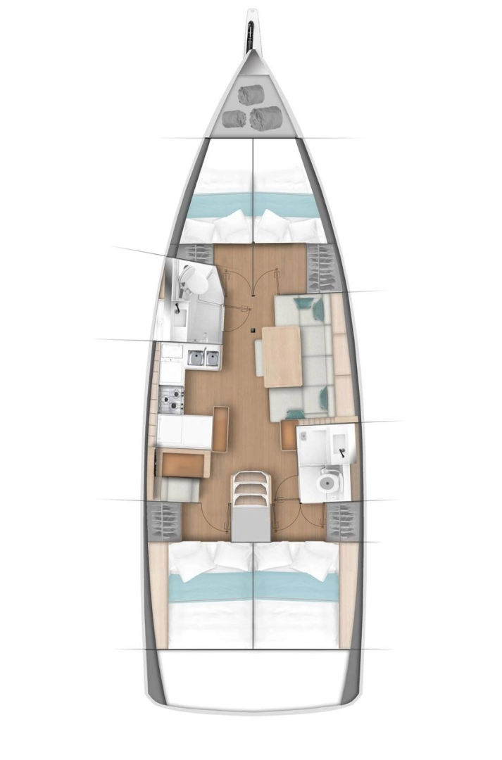 Pronájem Plachetnice v Capo d'Orlando -Jeanneau Sun Odyssey 440
