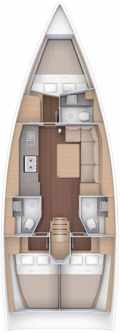 Pronájem Plachetnice v Rhodos -Dufour Dufour 390 GL