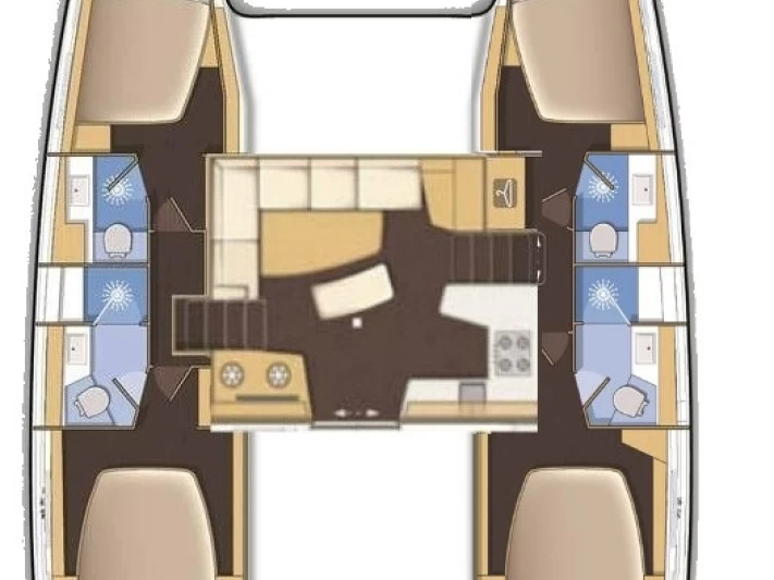 Pronajmout Katamarán se skipperem či ne Lagoon v Lefkáda