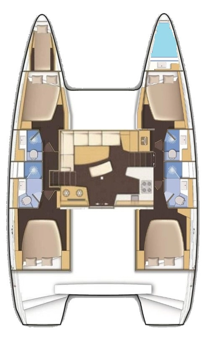 Pronajmout Katamarán se skipperem či ne Lagoon v Lefkáda