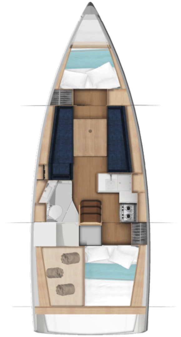 Jeanneau Sun Odyssey 350 jednotlivci a charterové společnosti v Lavrio