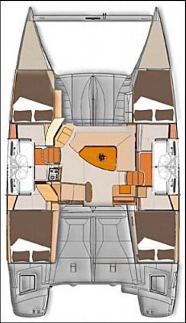 Pronájem Katamarán Fountaine Pajot s licencí