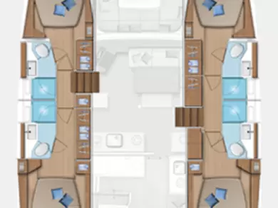 Pronájem Katamarán Lagoon s licencí