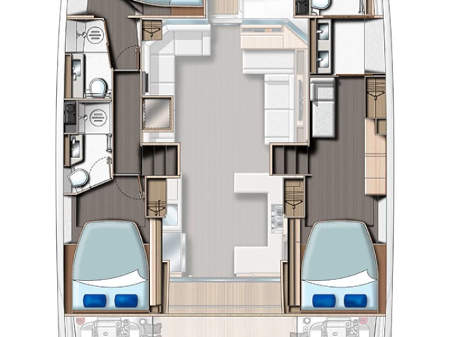 Pronájem Motorová loď v Eden Island -Leopard Catamarans / Robertson & Caine Leopard 53 - OW