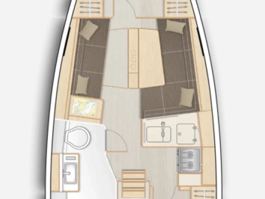 Pronájem lodi Marseille lákavé ceny Hanse 348