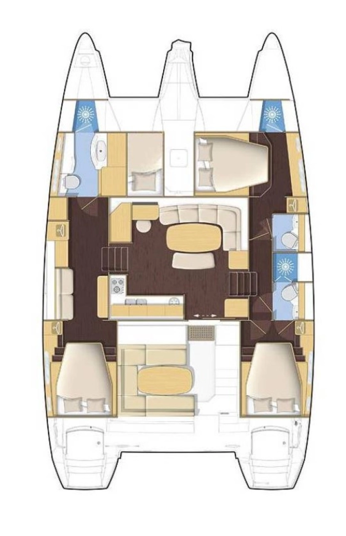 Pronájem lodi Rogoznica lákavé ceny Lagoon 421