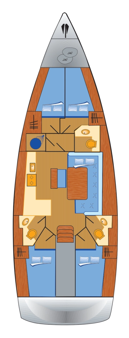 Bavaria Cruiser 46 jednotlivci a charterové společnosti v Heiligenhafen