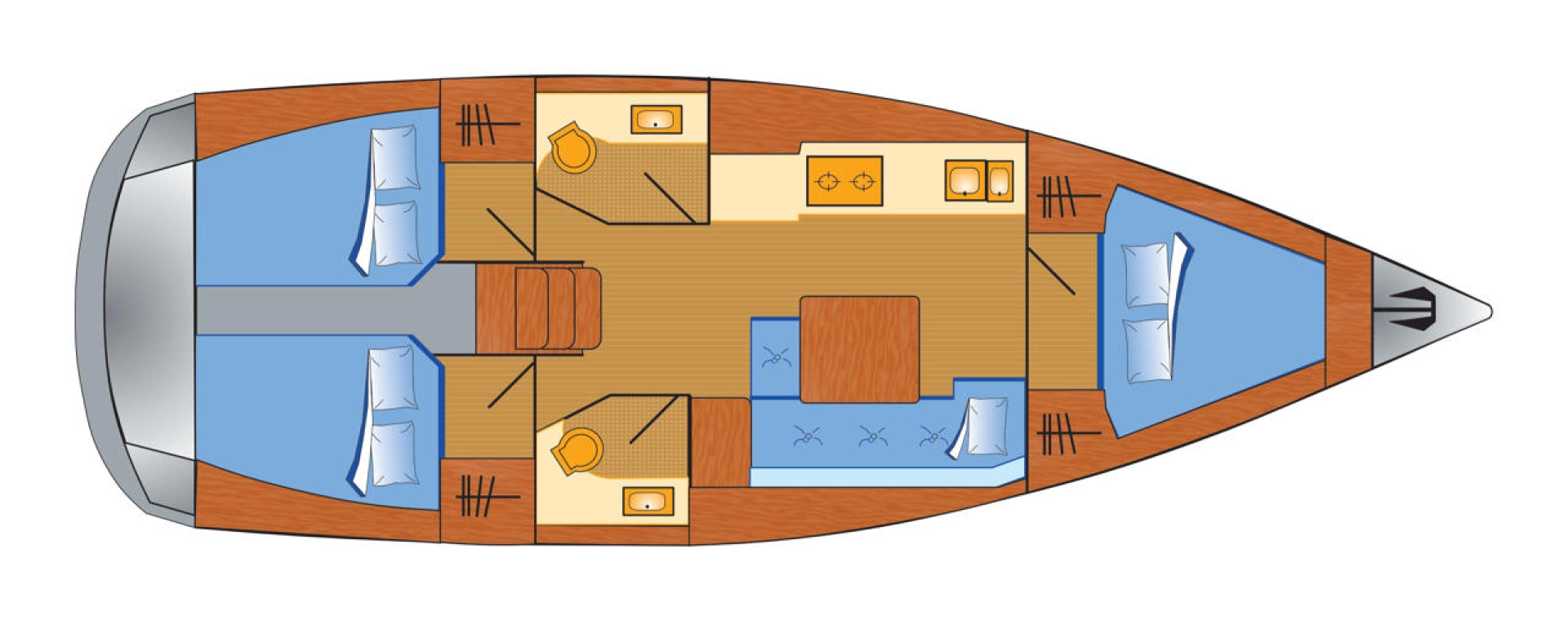 Pronájem jachty v Heiligenhafen -Dufour Dufour 382 Grand Large na Samboatu