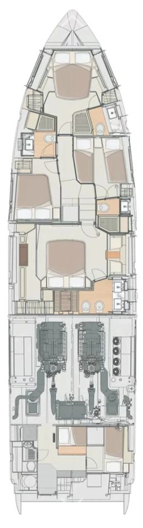 Pronajmout Jachta se skipperem či ne Azimut v Donji Seget