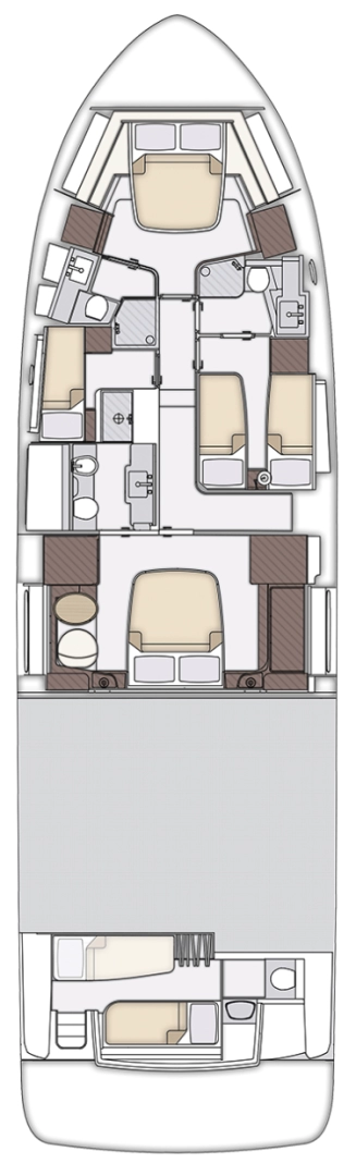 Pronájem Jachta Azimut s licencí