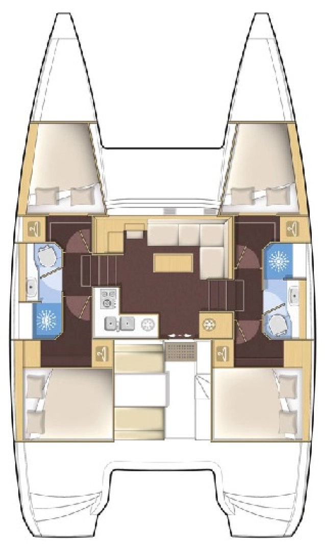 Pronájem jachty v Fethiye -Lagoon Lagoon 39 na Samboatu