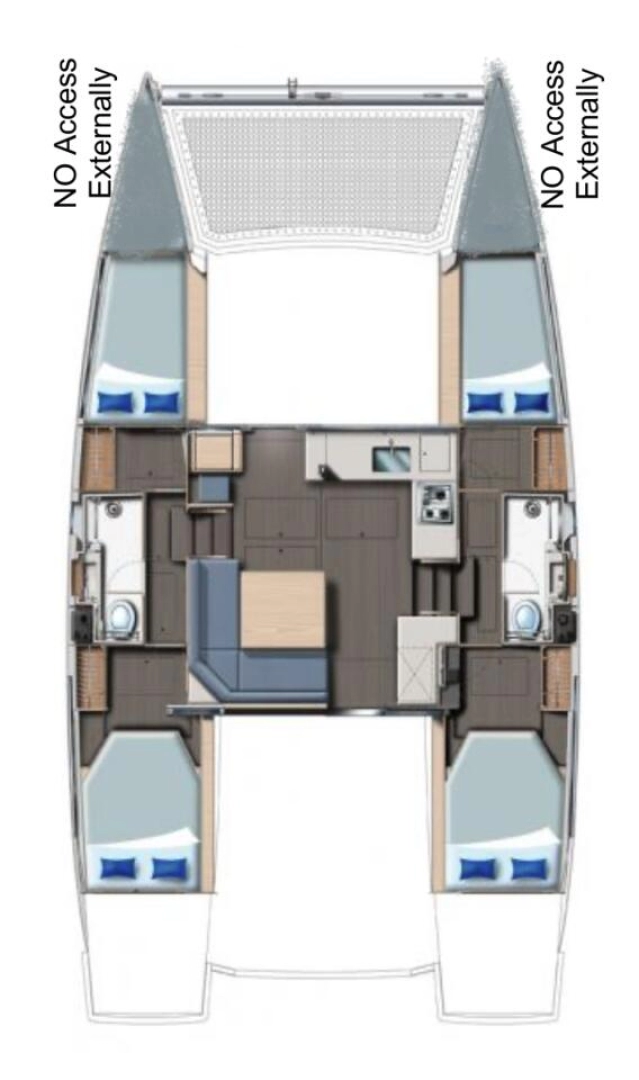 Pronajmout si Leopard Catamarans / Robertson & Caine Leopard 40 v Furnari