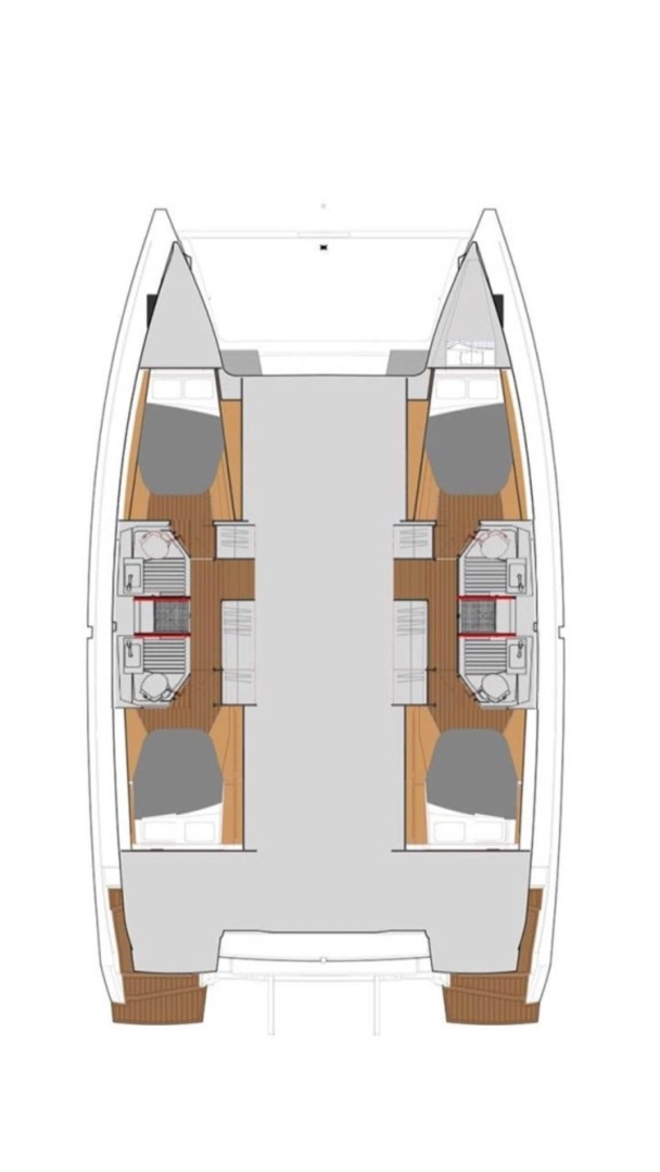 Pronájem Katamarán v Kotor -Fountaine Pajot Astrea 42