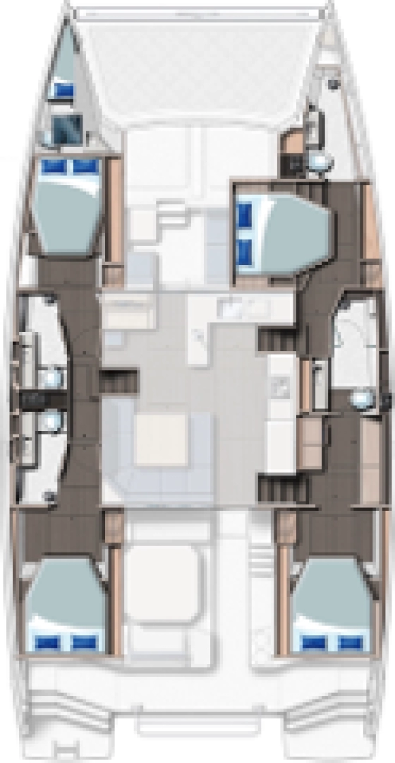 Pronájem Katamarán v Saint Raphael -Leopard Catamarans / Robertson & Caine Leopard 50