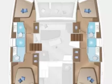 Pronájem Katamarán v Göcek  -Lagoon Lagoon 42