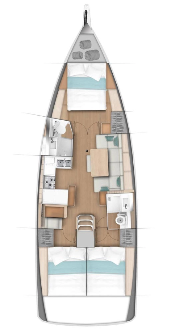 Pronájem jachty v Biograd Na Moru -Jeanneau Sun Odyssey 440 na Samboatu