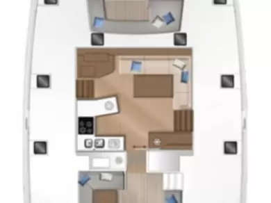 Pronájem lodi Lagoon Lagoon 450 F v Sant Antoni de Portmany na Samboatu