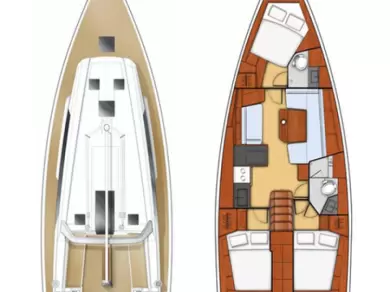 Pronájem lodi Kaštela lákavé ceny Oceanis 41.1