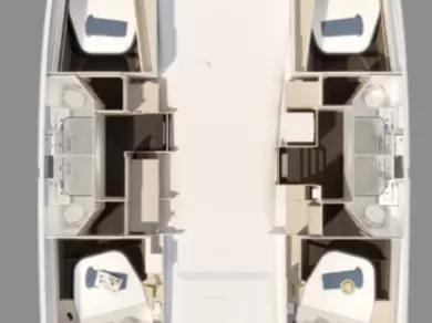 Pronájem lodi Donji Seget lákavé ceny Fountaine Pajot FP 44 Quatuor ELECTRIC - 4 + 1 cab.