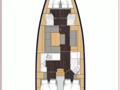 Pronájem jachty v Biograd Na Moru -Bavaria Bavaria C45 na Samboatu