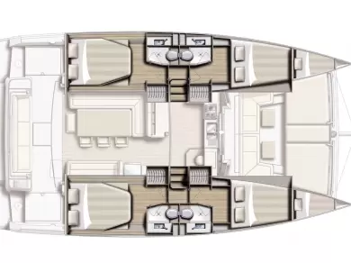 Pronájem jachty v Gouvia -Bali Bali 4.1 na Samboatu