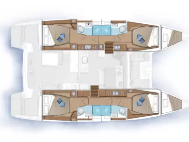 Lagoon Lagoon 46 jednotlivci a charterové společnosti v Gouvia