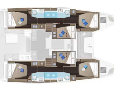 Lagoon Lagoon 51 jednotlivci a charterové společnosti v Alimos