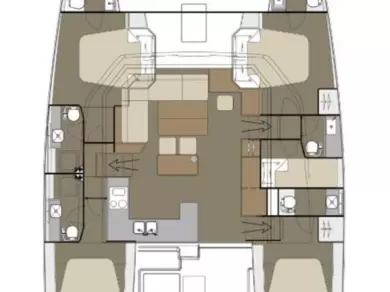 Pronájem Katamarán Dufour s licencí