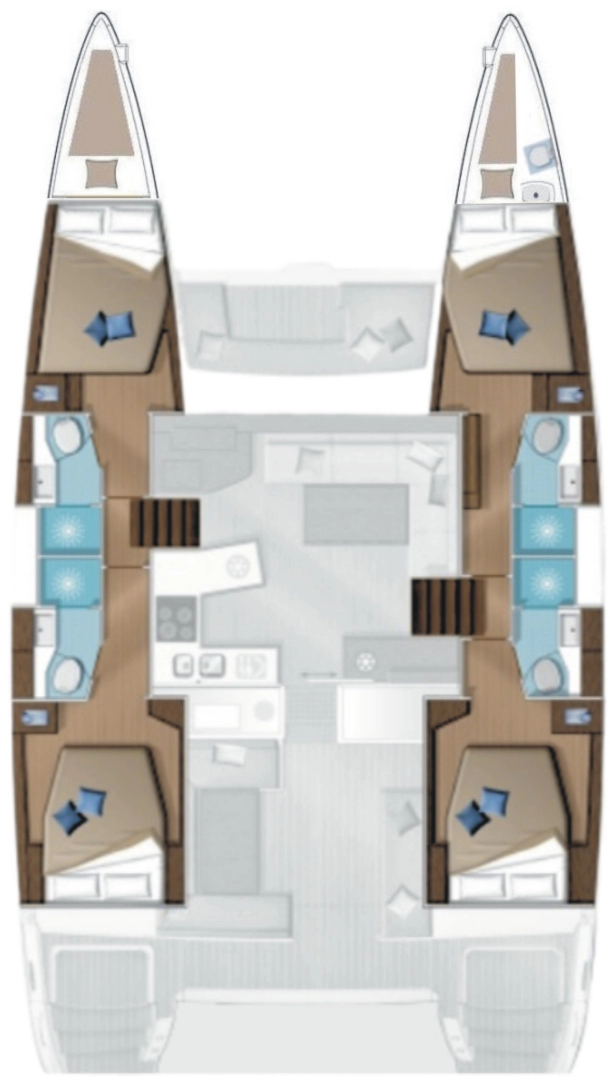 Lagoon Lagoon 450 F jednotlivci a charterové společnosti v Alimos