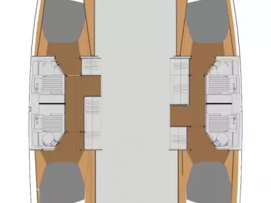 Pronájem Katamarán v Trogir -Fountaine Pajot Astrea 42