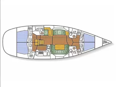 Pronájem lodi Lavrio lákavé ceny Sun Odyssey 49 DS