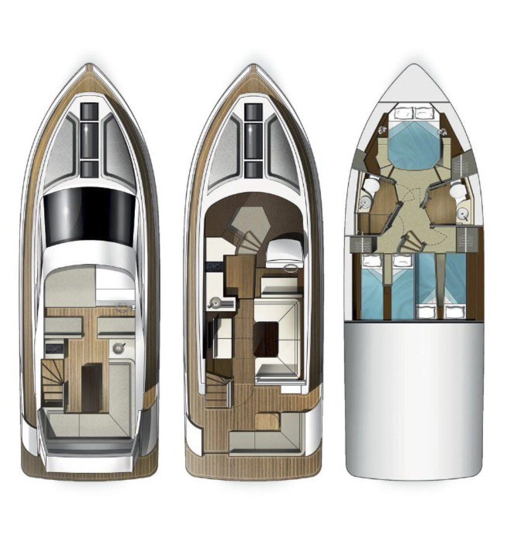 Galeon Galeon 420 Fly - 3 cab. jednotlivci a charterové společnosti v Sukošan