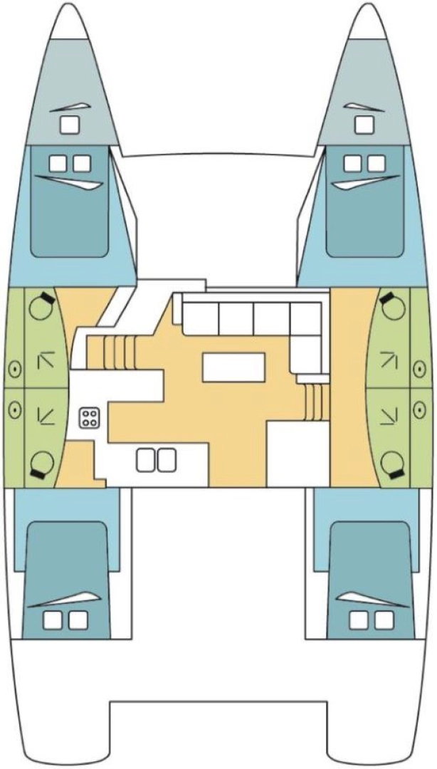 Pronájem jachty v Jolly Harbour -Fountaine Pajot Elba 45 na Samboatu