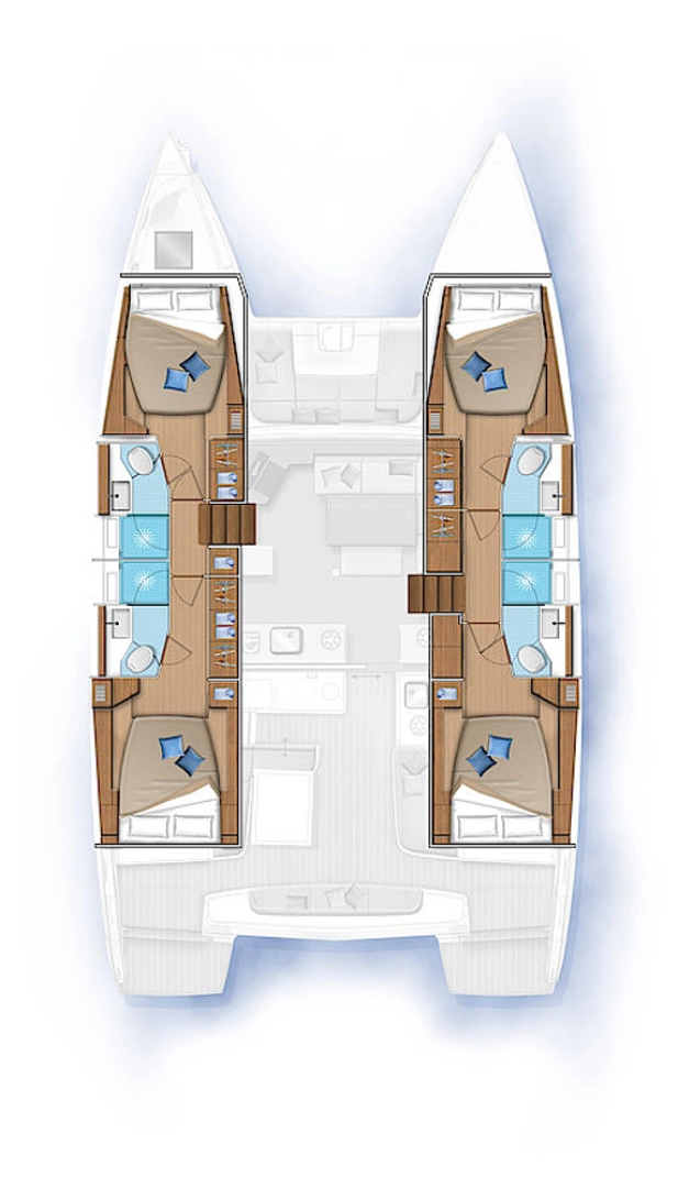 Lagoon Lagoon 46 jednotlivci a charterové společnosti v Sukošan