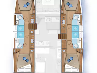 Lagoon Lagoon 46 jednotlivci a charterové společnosti v Sukošan