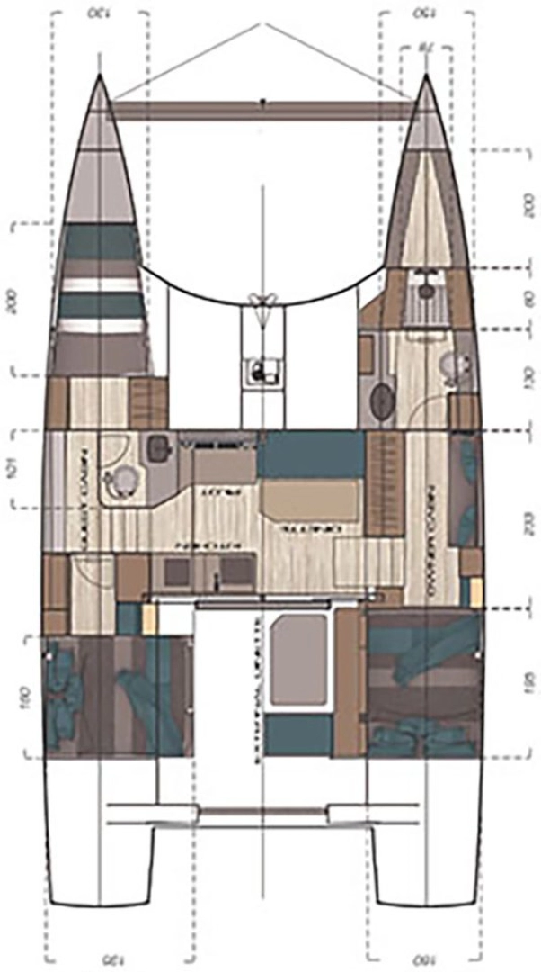Pronájem Katamarán C-CATAMARANS s licencí