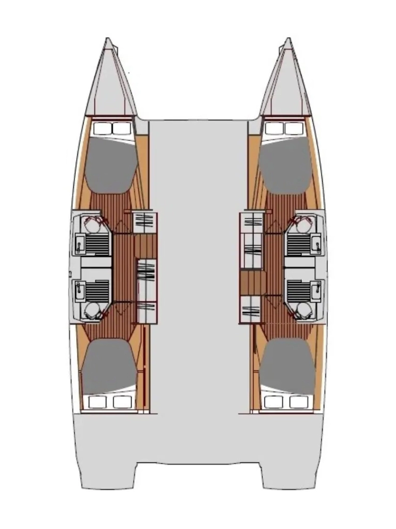 Pronájem Katamarán Fountaine Pajot s licencí